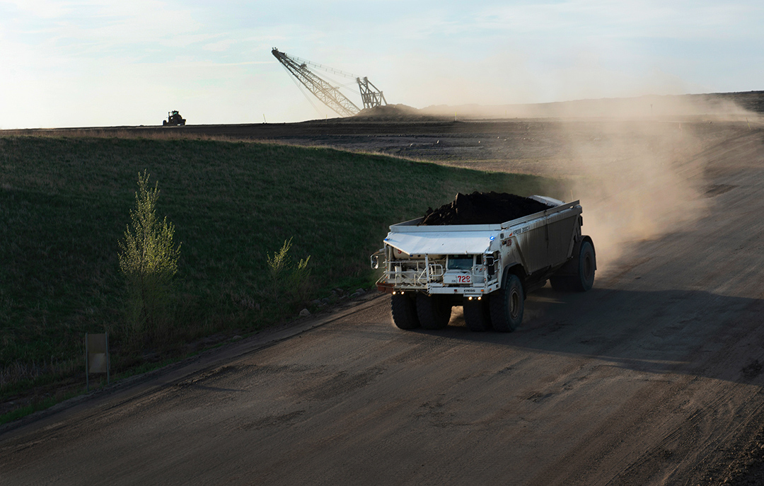 A photo of a surfact coal mine by Fargo, North Dakota photographer Dan Koeck.
